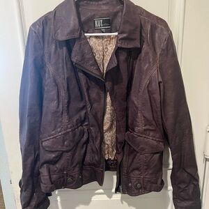 Faux leather jacket